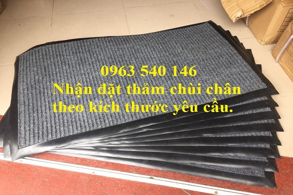 Thảm lau chân đế cao su sợi len giá siêu rẻ tại Hà Nội .