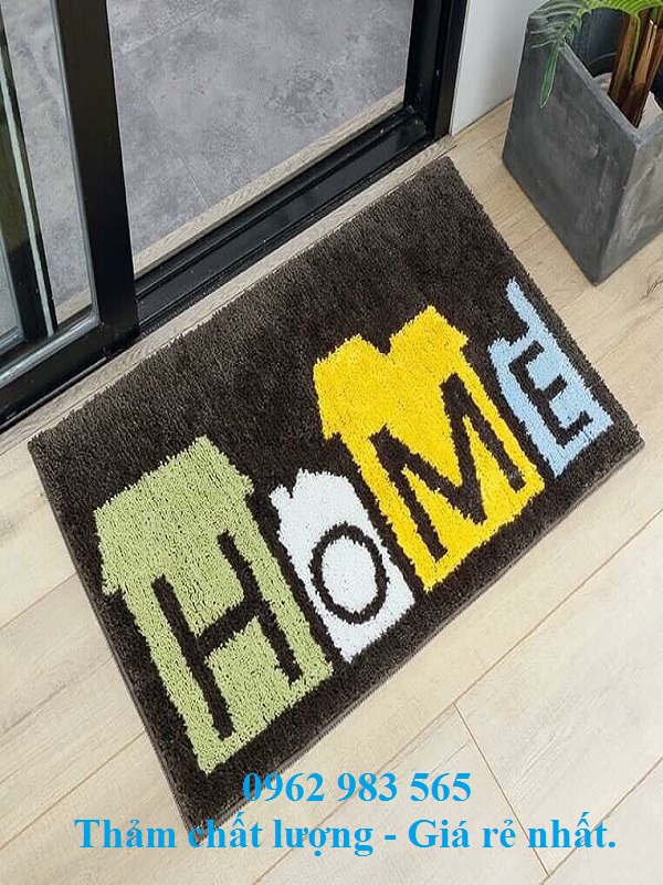 Tạo ấn tượng cho gia đình bạn nhờ dùng tấm thảm chùi chân HOME.