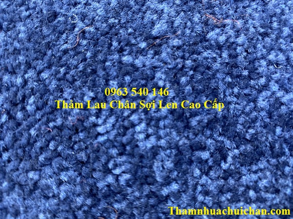 Tông màu xanh dương rất đẹp, khổ thảm 1,05m x 20m, độ dày 10mm thẩm nước rất tốt.